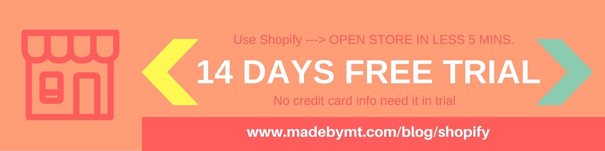 14 days free trial of shopify